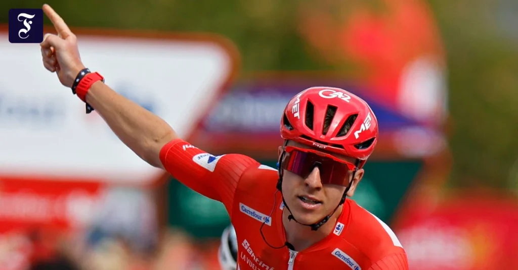 Photo: timessquire.com Tadej Pogačar Dominates Vuelta a España Stage 6 with Gravel Triumph and Third Win